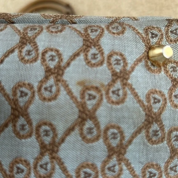 Anya Hindmarch Gray/Gold Fabric/Leather Tote - Picture 13 of 15